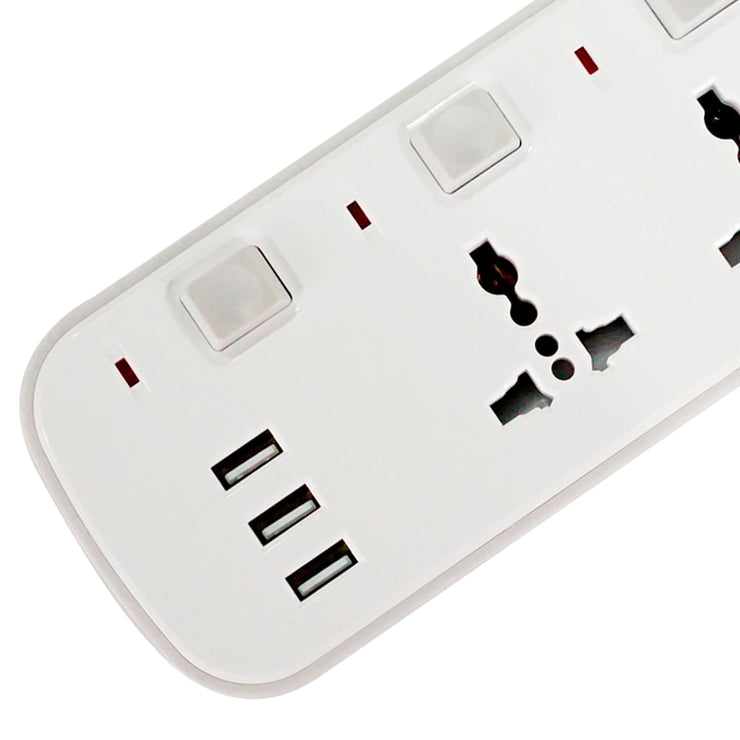 Tronic 4 Way Extension With USB Ports