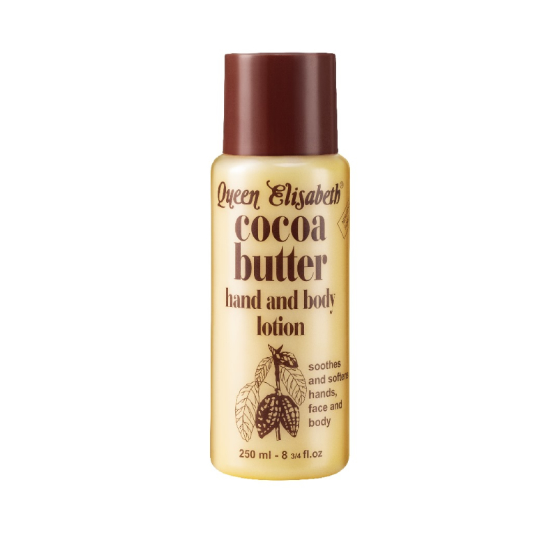 Queen Elisabeth Cocoa Butter Lotion, Help protect skin from the sun, Soothes and softens dry irritated chapped or sun-burned skin 250ml (6Pcs Per Pack)