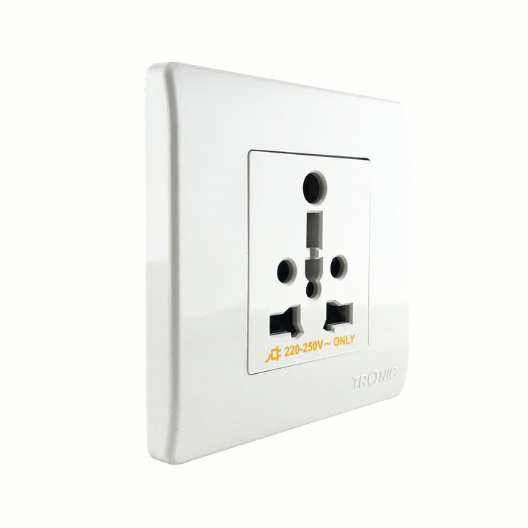 Tronic Single Universal Switch Socket With USB