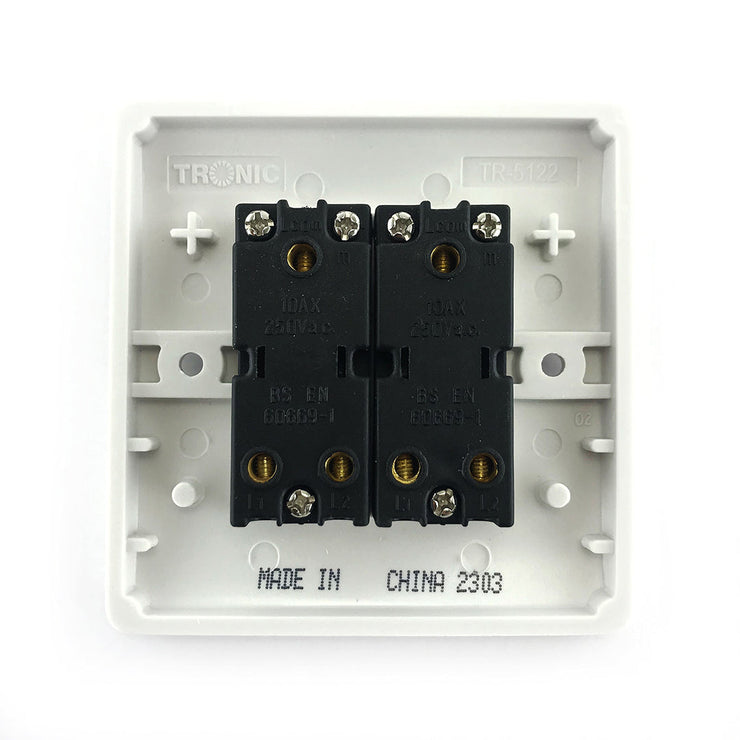 Tronic 2 Gang 2 Way Switch Standard