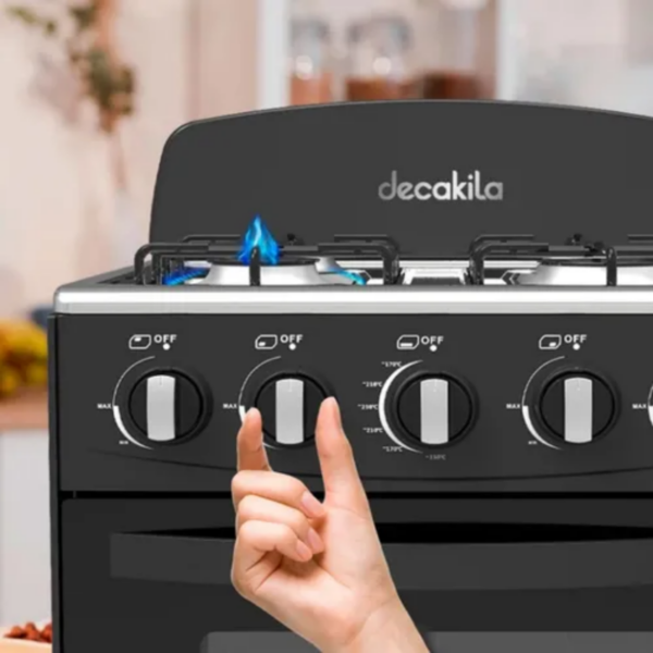 Decakila Cooker 50X50 Full Gas Cooking Range Gas Oven 50L Kugs003B