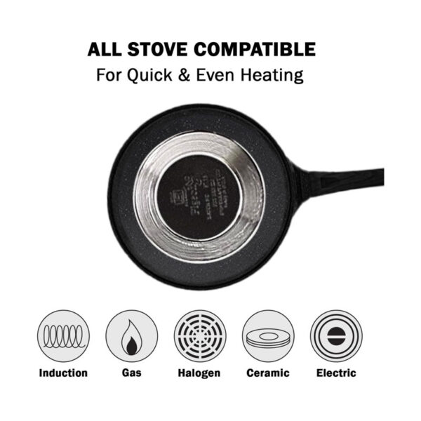 Pigeon Aluminium Non Stick Flat Tawa 280 Wonder-Cast 27Cm Non Induction Base All Stove Compatible Sap 729