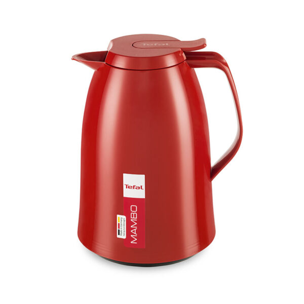 Tefal Mambo Jug Red 1.5 Liter Insulated Thermos Vacuum Flask Plastic-Polypropylenex (Pp) Glass Liner K3039212
