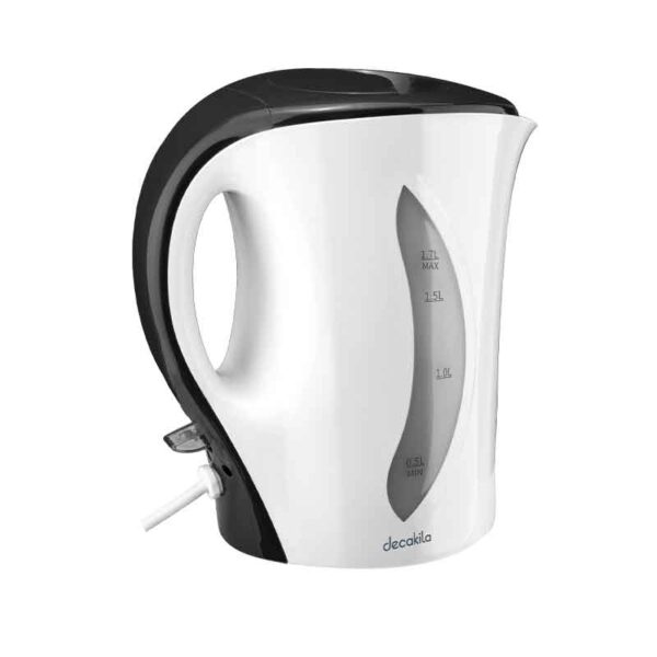 Decakila Kettle 1.7L Electric Jug 2200W Plastic Automatic Shut-Off Boil Dry Protection With Detachable Filter In Spout Cord-Storage &Amp; Anti-Slip Feet Design Kekt027W