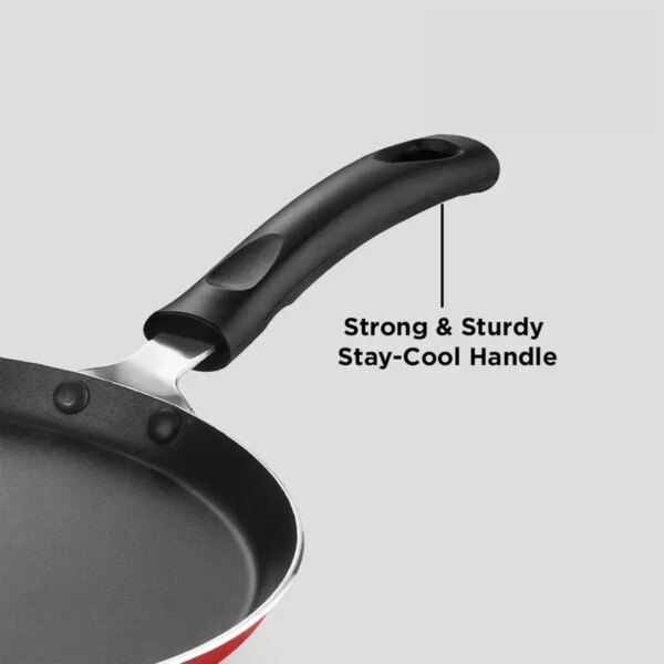 Pigeon Aluminium Non Stick Flat Tawa Forged 27Cm Non Induction Base All Stove Compatible 280 Special
