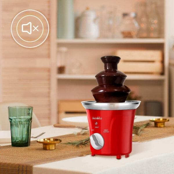 Decakila Chocolate Fountain 70W 3 Levels Of Melting Stainless Steel Plastic Body Fondue Chocolate Fountain Kett011R