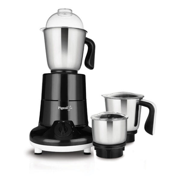 Pigeon Mixer Grinder 750W Stainless Steel Jar Copper Motor ‎Removable Jar Compact Design 1.5L 1.0L 0.4L Jars Especial