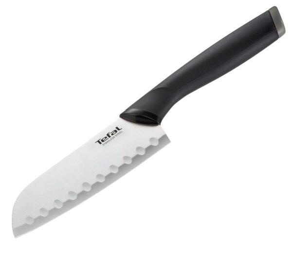 Tefal Comfort Santoku Knife 12Cm Ideal For Slicing &Amp; Chopping All Types Of Food High Performance Stainless Steel K2213604
