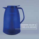 Tefal Mambo Jug Blue 1 Liter Insulated Thermos  Vacuum Flask Plastic-Polypropylenex (PP) Glass Liner K3033112