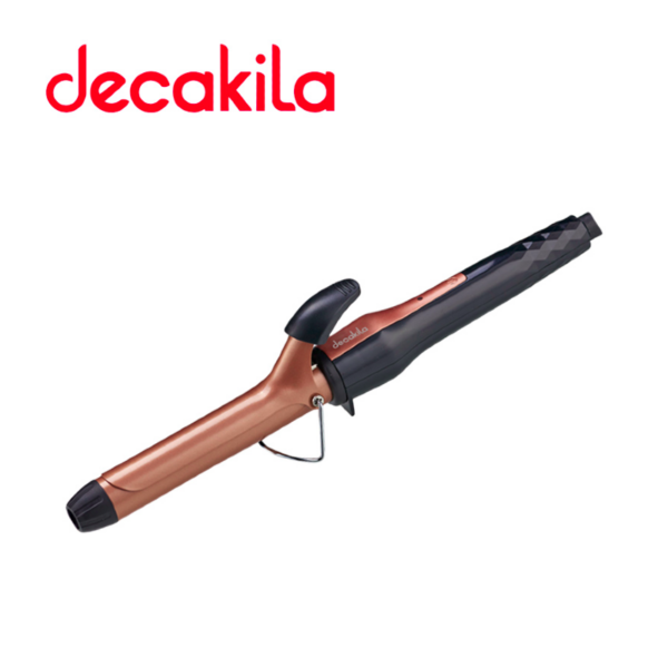 Decakila Curling Iron Tong 34W Ceramic 200℃ Ceramic Coating Plates Top Temperature 200℃ On-Off Switch Kehs015W
