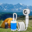Electric Portable Outdoor Handheld Rechargeable Shower Set for Hiking Bathing Traveling KE-806