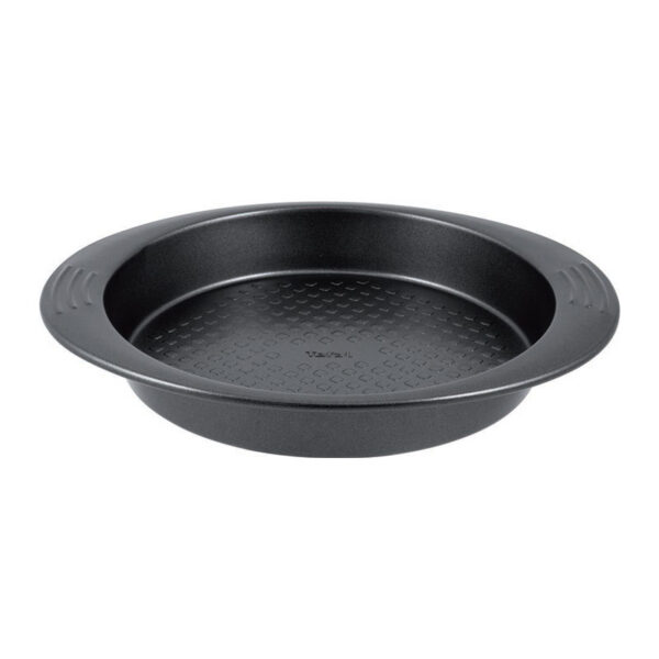 Tefal Easy Grip Baking Mold Round Cake Pan 23 Cm Carbon Steel Easy Handling Large Handles Non-Stick Coating Easy Release Easy Cleaning Dark Grey J1629645
