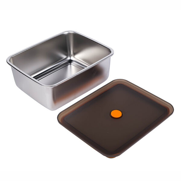 Nadstar Stainless Steel Food Storage 2900Ml Eco-Friendly Lunchbox Compartments Stainless Steel Take Away Sp0574
