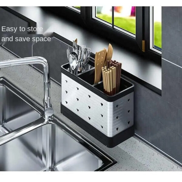 Nadstar Cutlery Set Holder Rack For Kitchen &Amp; Home Kitchen Wall Mount Hp12-200