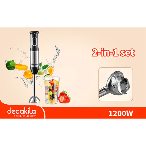 Decakila Hand Blender Multifunction 1200W Detachable Stainless Steel Mixing Rod Kejb039M