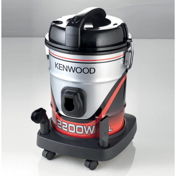 Kenwood Drum Vacuum Cleaner 2200W 25L Tank Vacuum Cleaner With 8M Extra Long Power Cord Removable &Amp; Washable Filter Multi Surface For Home &Amp; Office Vdm60.000Br