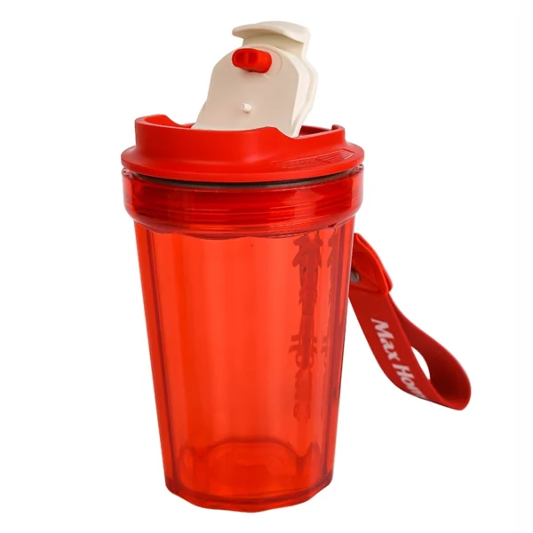 Max Home Sport Bottle 370Ml Water Bottle Glass Travel Coffee Mug Plastic Trit