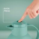 Tefal Samba Jug 1 Liter Green Isothermal Jug Translucent Vacuum Flask Plastic-Polypropylenex (PP) Glass Liner F4010210