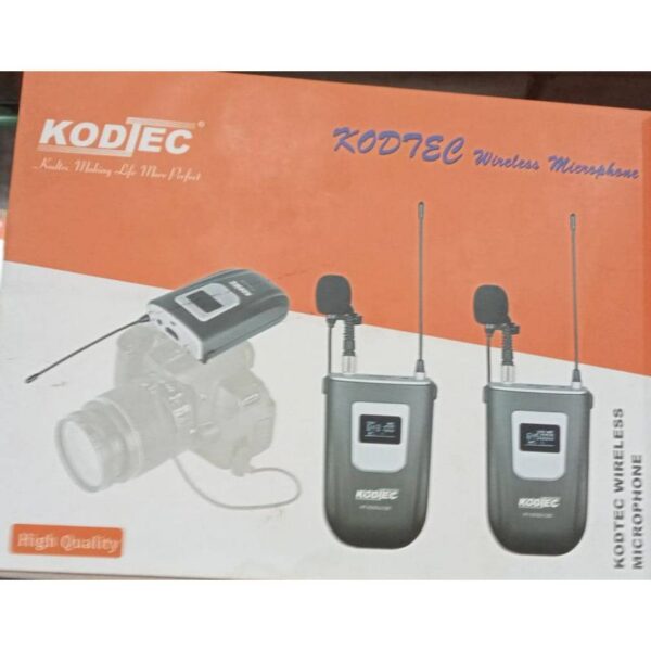 Kodtec Wireless Microphone For Phone And Camera Single Kt-6301U-Cm