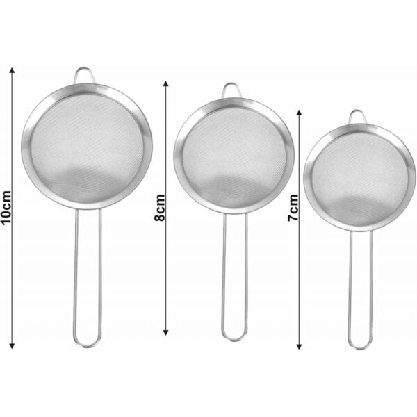 Nadstar Strainer Stainless Steel 16 Cm Multipurpose Kitchen Tea Strainer 2023005
