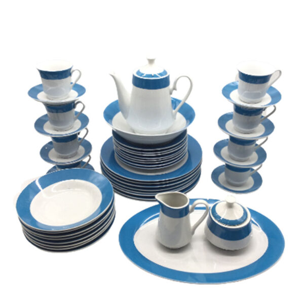 Nadstar Dinner Set 47Pcs Porcelain Dark Blue Rspd003