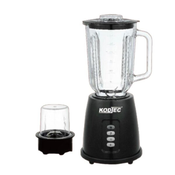 Kodtec Blender 1.5L Glass Jar &Amp; 50Gm Mill Glass Jar 400W Without Filter Kt-3028Bl