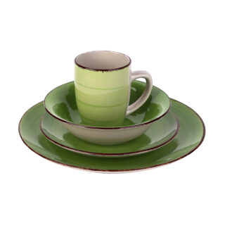 Nadstar Dinner Set 16pcs Porcelain Mug 4pcs  Plate 4pcs  Bowl 4pcs  Soup Plate 4pcs 2023023