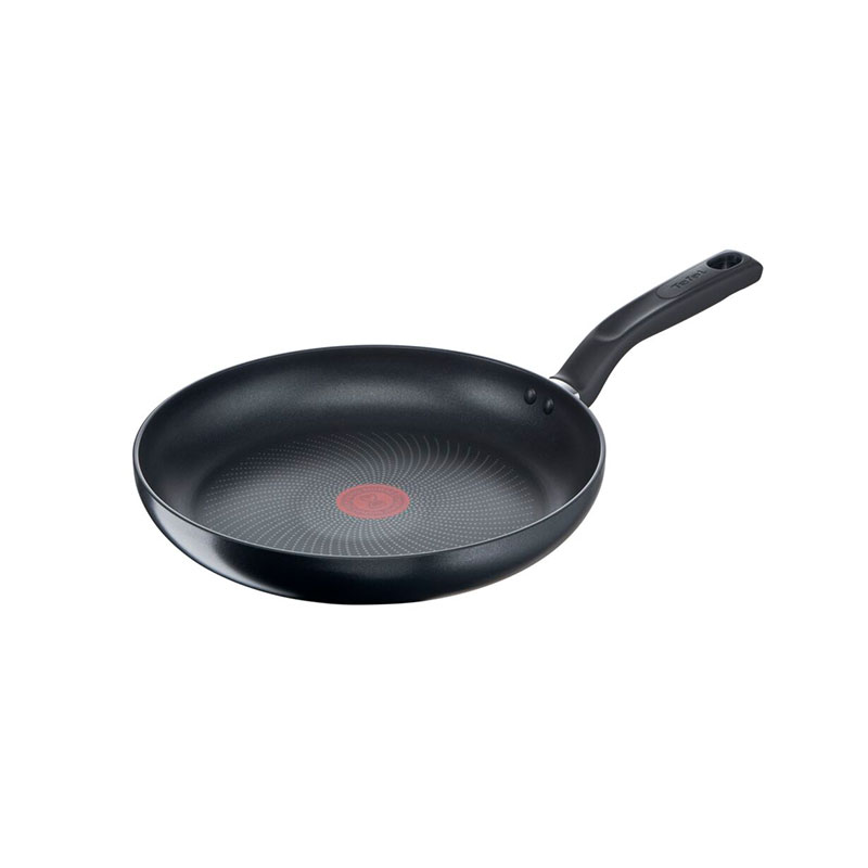 Tefal Total Induction Frypan 24Cm Non Stick Thermo Signal Titanium Partials 100% Safe Frying Pan Black Aluminium G1520444