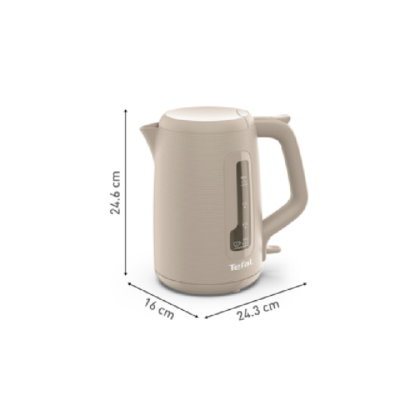 Tefal Morning Cordless Kettle 1.7L 2400W With Removable Washable Filter 360° Rotational Base One-Cup Indicator White Ko2M0B27