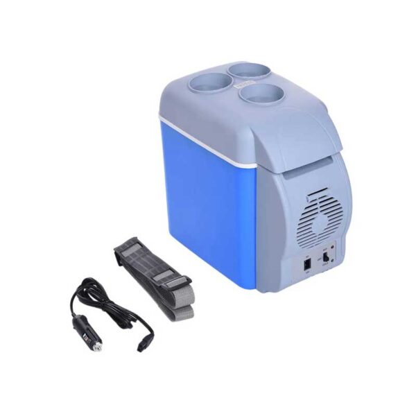 Electric Cooler And Warmer Dual Use Car Refrigerator Portable Mini Fridge 12V Dc Power Supply 7.5 Liter / 12 Cans