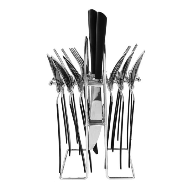 Nadstar Cutlery Set 24Pcs Heavy Quality 2019024 - Multi Color Handle