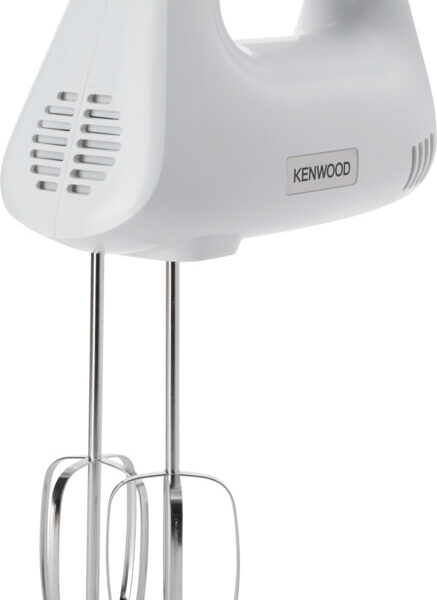 Kenwood Hand Mixer (Electric Whisk) 450W With 5 Speeds + Turbo Button Twin Stainless Steel Kneader And Beater For Mixing Whipping Whisking Kneading HMP30.A0WH