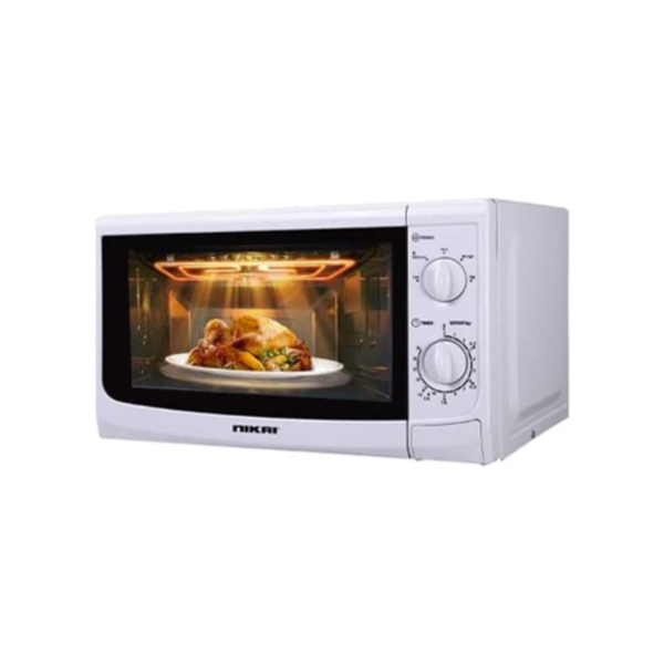 Nikai Microwave 20L 700W With Solo Manual 5 Power Levels Defrost Setting Cooking End Signal  Push Button Door Nmo515N9A