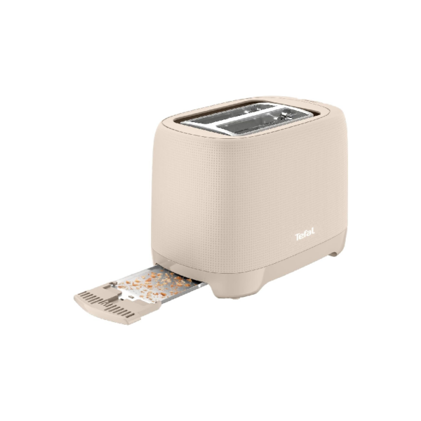 Tefal Morning 2 Slot Toaster 850W With Bun Warmer 7 Browning Levels Stop Function Plastic Body Tt2M1B27