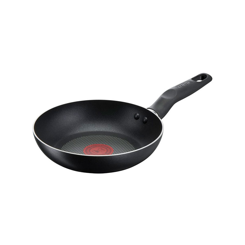 Tefal Super Cook Frypan 24Cm Non Stick Thermo Signal 100% Safe Frying Pan Black Aluminium B4590484