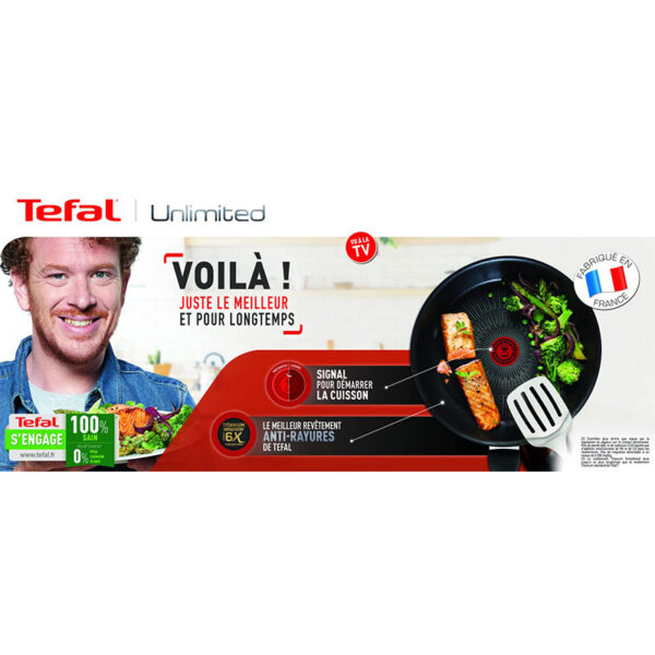 Tefal Unlimited Saucepan 20 Cm All Hobs Titanium Non Stick Anti Scratch Safe Non Stick G6 Unlimited Round Saucepan With Pouring Edge Pan Cast Aluminum G2553002