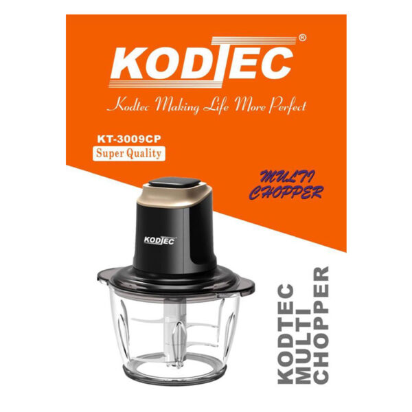 Kodtec Chopper 1.5L Glass Bowl 200W Kt-3009Cp