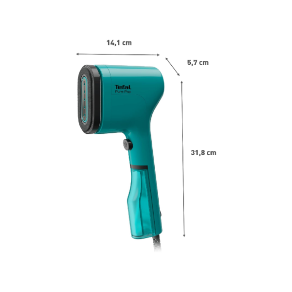 Tefal Pure Pop Handheld Garment Steamer 1300W With 70Ml Tank 20G/Min 2M Power Cord Dt2024G0/2020G0