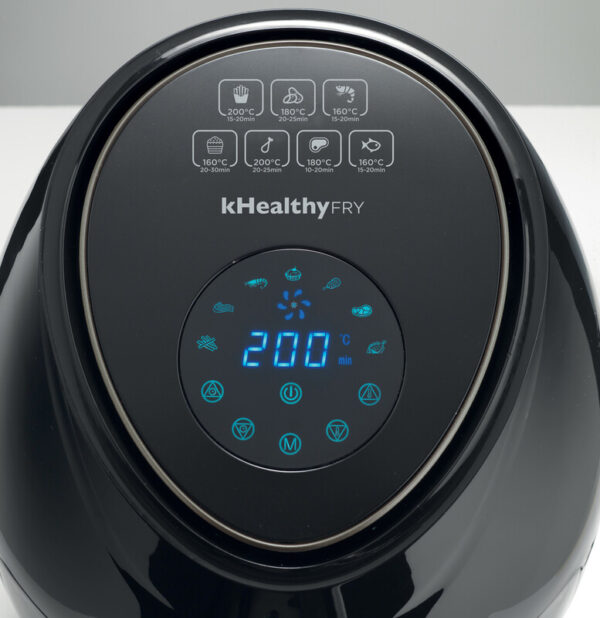 Kenwood Digital Air Fryer Xxl 5.5L 2.4Kg 1800W With Rapid Hot Air Circulation For Frying Grilling Broiling Roasting Baking And Toasting Hfp50.000Bk