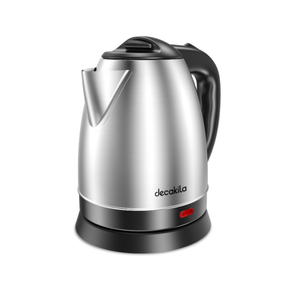 Decakila Kettle 1.5L Electric Jug 1800W Stainless Steel With Water Gauge Boil Dry Protection With Working Light Kekt002B