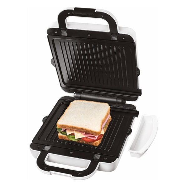 Kenwood Sandwich Maker 1300W 4 Slots 2-In-1 Sandwich Maker &Amp; Grill (180° Open Flat For Using As A Griddle) With 2 Sets Of Non Stick Multifunctional Plates For Grilling And Toasted Sandwiches Smp94.A0Wh