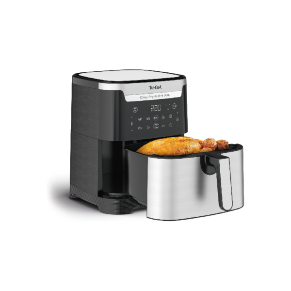 Tefal 2In1 Air Fryer Easy Fry &Amp; Grill Xxl 6.5L 1830W With Grill Plate Digital Display &Amp; Timer Ey801D27