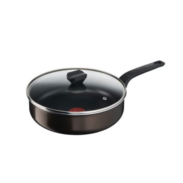 Tefal Easy Cook Sautepan 24Cm + Lid Suitable For All Heat Sources Except Induction Non-Stick Coating Made In France B5543202