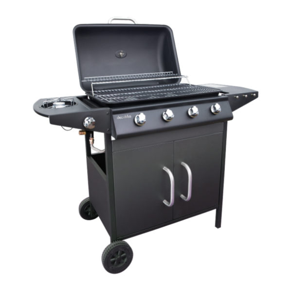 Decakila Barbeque Gas Grill 11.6Kw Height 82Cm Cooking Area 63×37Cm Kmgs006B