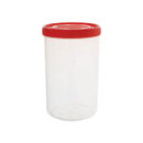 Cello Plastic Container Jar 1500ml Plain (Pack of 6)