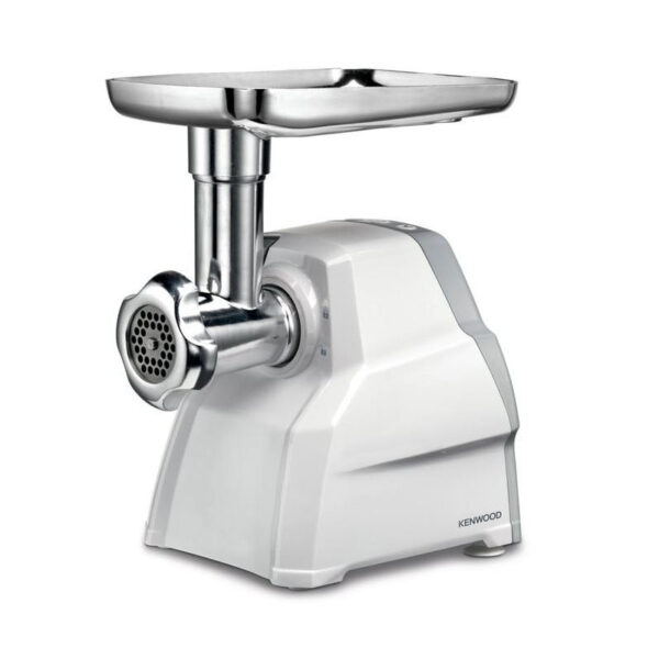 Kenwood Meat Grinder 2100W Meat Mincer With Kibbeh Maker Sausage Maker Biscuit Attachment Feed Tube Pusher 3 Stainless Steel Screens For Fine Medium &Amp; Coarse Results Mgp40.000Wh