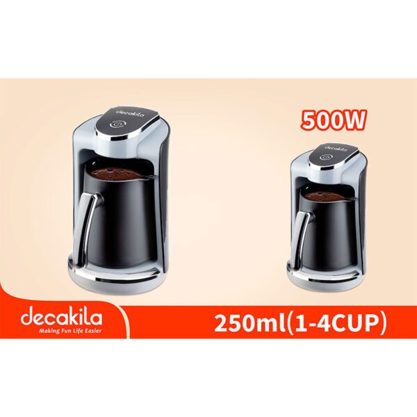 Decakila Turkish Coffee Maker 500W 250Ml Abs Material Built In Water Level Indicator Power Off Automatically When Boiling Kecf030B