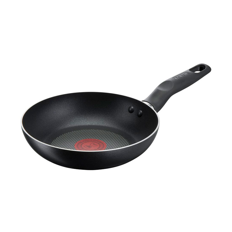 Tefal Super Cook Frypan 28Cm Non Stick Thermo Signal 100% Safe Frying Pan Black Aluminium B4590684