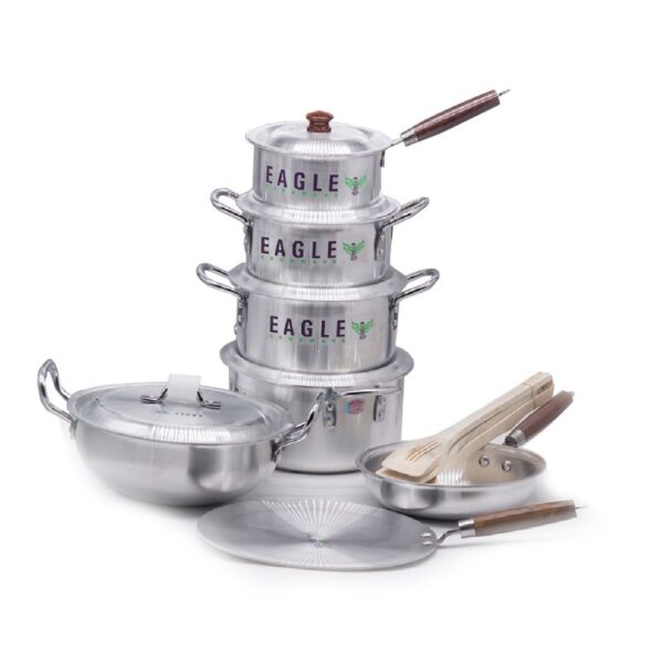 Nadstar Aluminium Casserole Eagle Gift Set 15Pcs