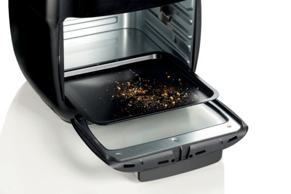 Kenwood Air Fryer Oven 11L 2000W Multi-Functional Air Fryer Cum Microwave Oven For Frying Grilling Broiling Roasting Baking Toasting Heating And Defrosting Hfp90.000Bk